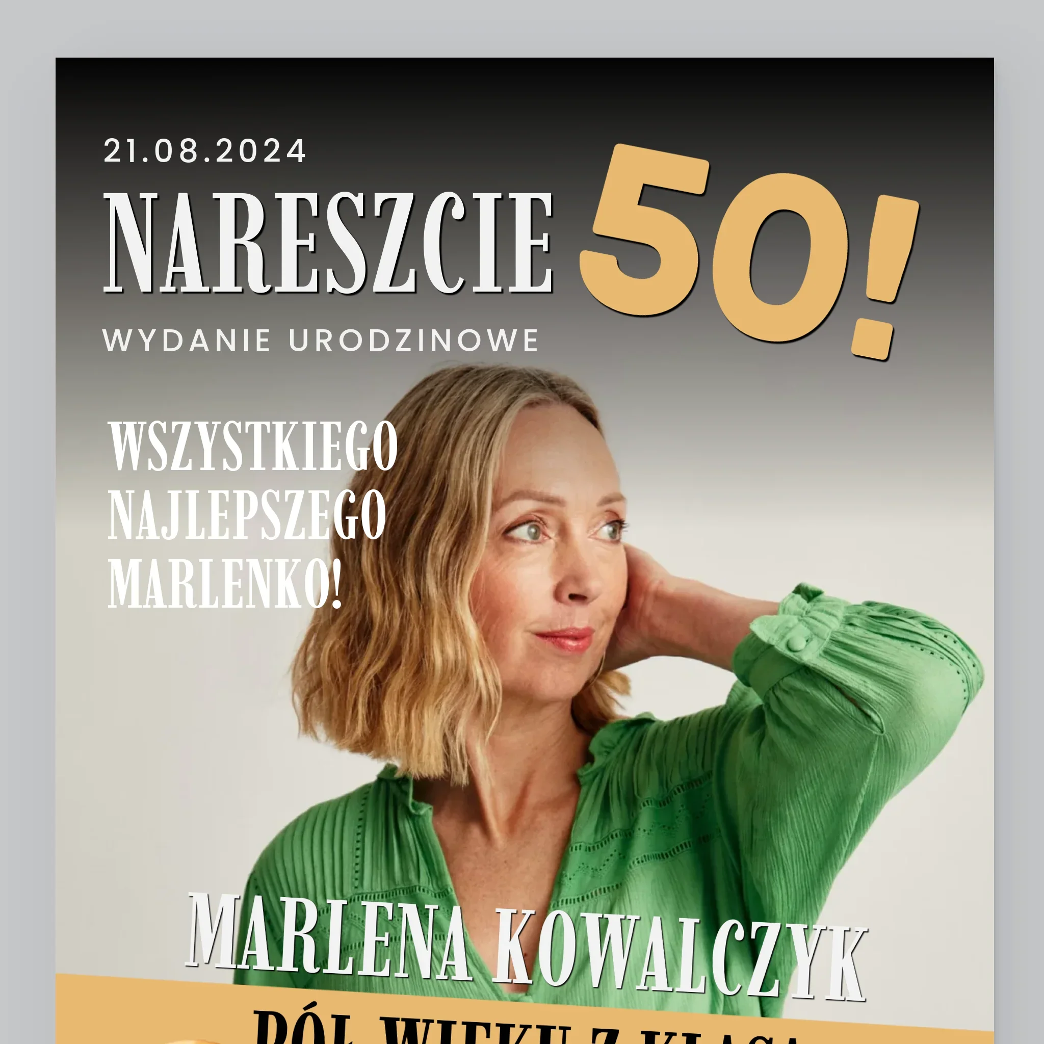 Okładka Magazynu: Nareszcie 50 - Wydruk Obramowany - Image 9