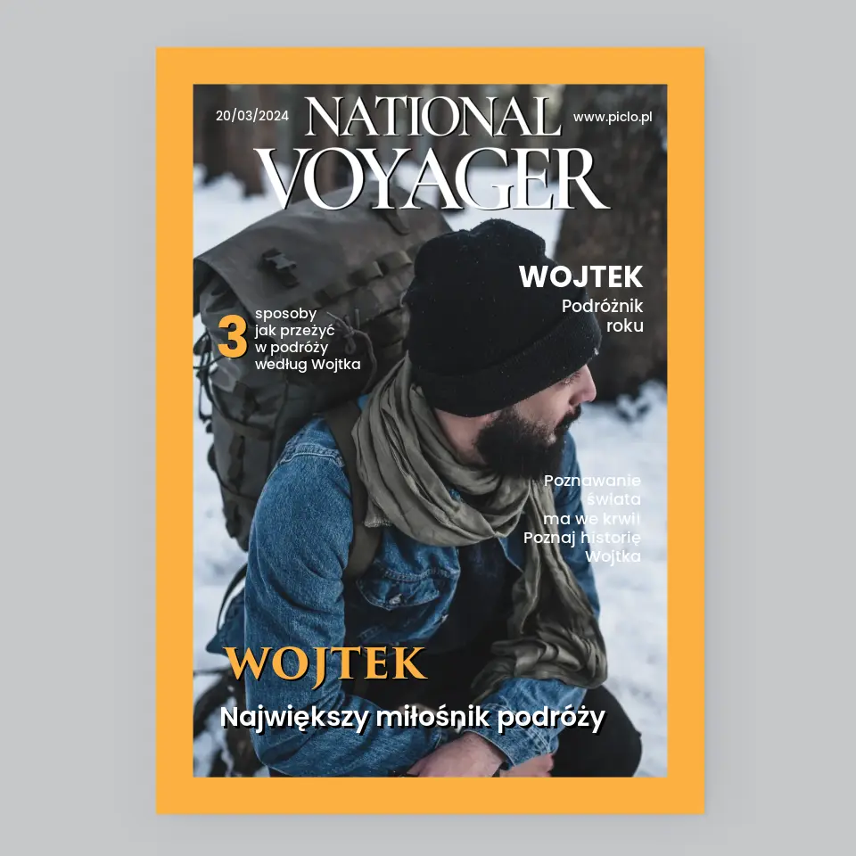 Okładka Magazynu: National Voyager - Wydruk Obramowany