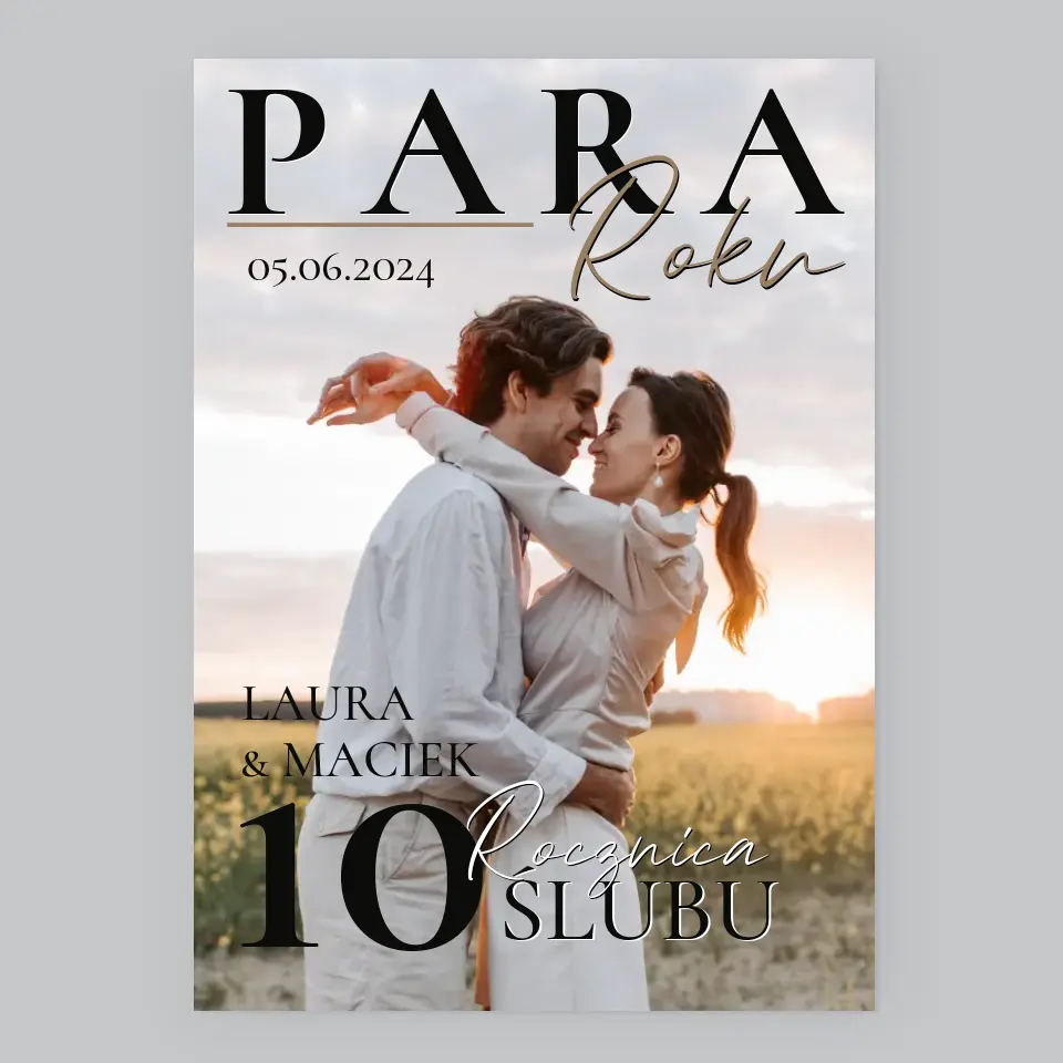 Okładka Magazynu: Para Roku - Wydruk Obramowany