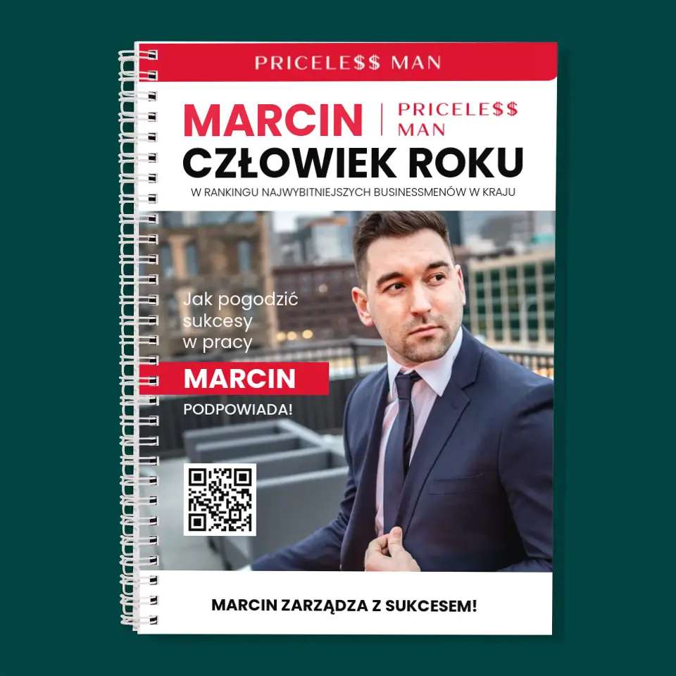 Okładka Magazynu: Priceless Man - Planer Dzienny z Nadrukiem - Image 3