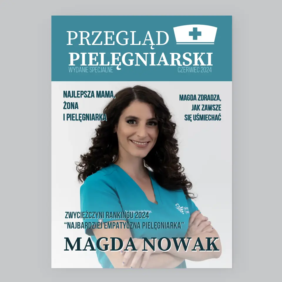 Okładka Magazynu: Przegląd Pielęgniarski - Wydruk Obramowany