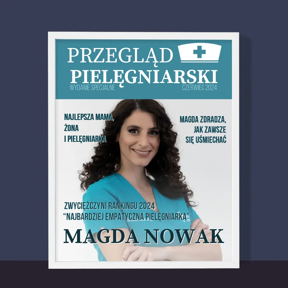 Okładka Magazynu: Przegląd Pielęgniarski - Wydruk Obramowany - Image 10