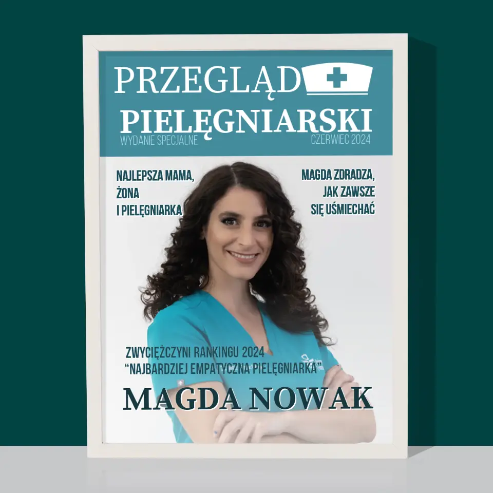 Okładka Magazynu: Przegląd Pielęgniarski - Wydruk Obramowany - Image 8