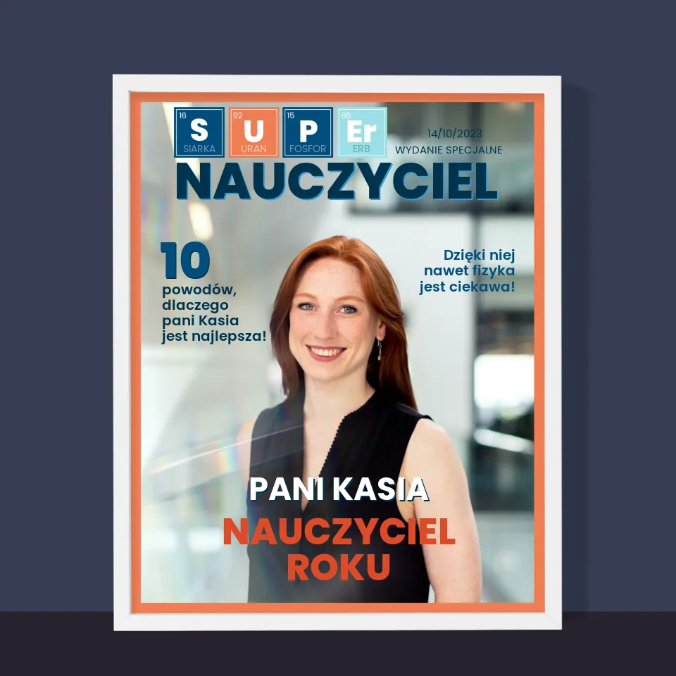 Okładka Magazynu: Super Nauczyciel - Wydruk Obramowany - Image 10