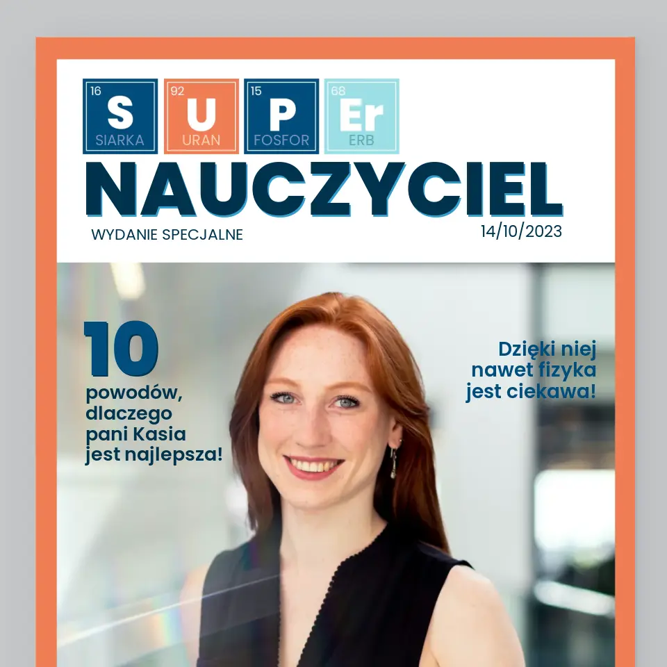 Okładka Magazynu: Super Nauczyciel - Wydruk Obramowany - Image 2