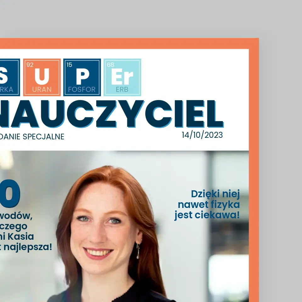 Okładka Magazynu: Super Nauczyciel - Wydruk Obramowany - Image 3