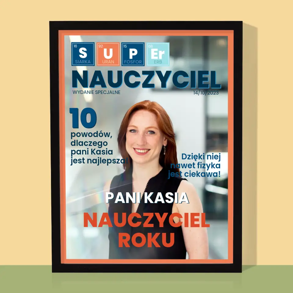 Okładka Magazynu: Super Nauczyciel - Wydruk Obramowany - Image 5