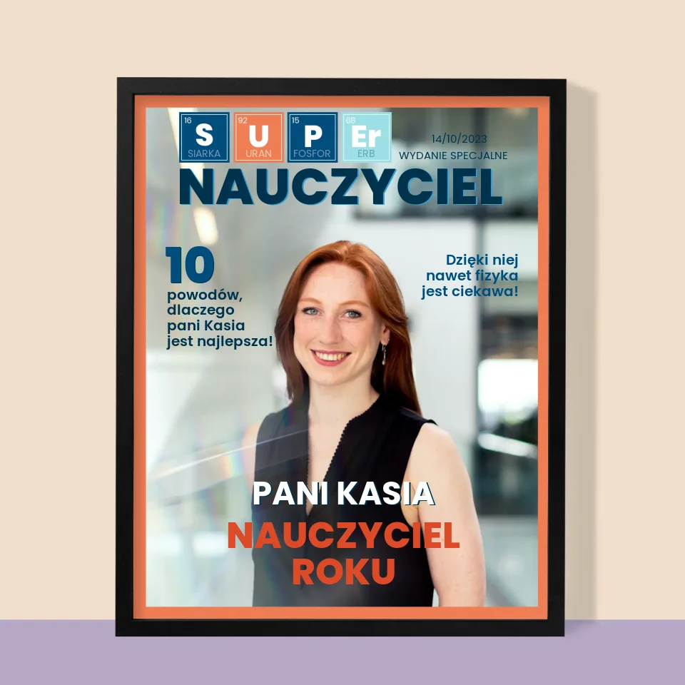 Okładka Magazynu: Super Nauczyciel - Wydruk Obramowany - Image 9