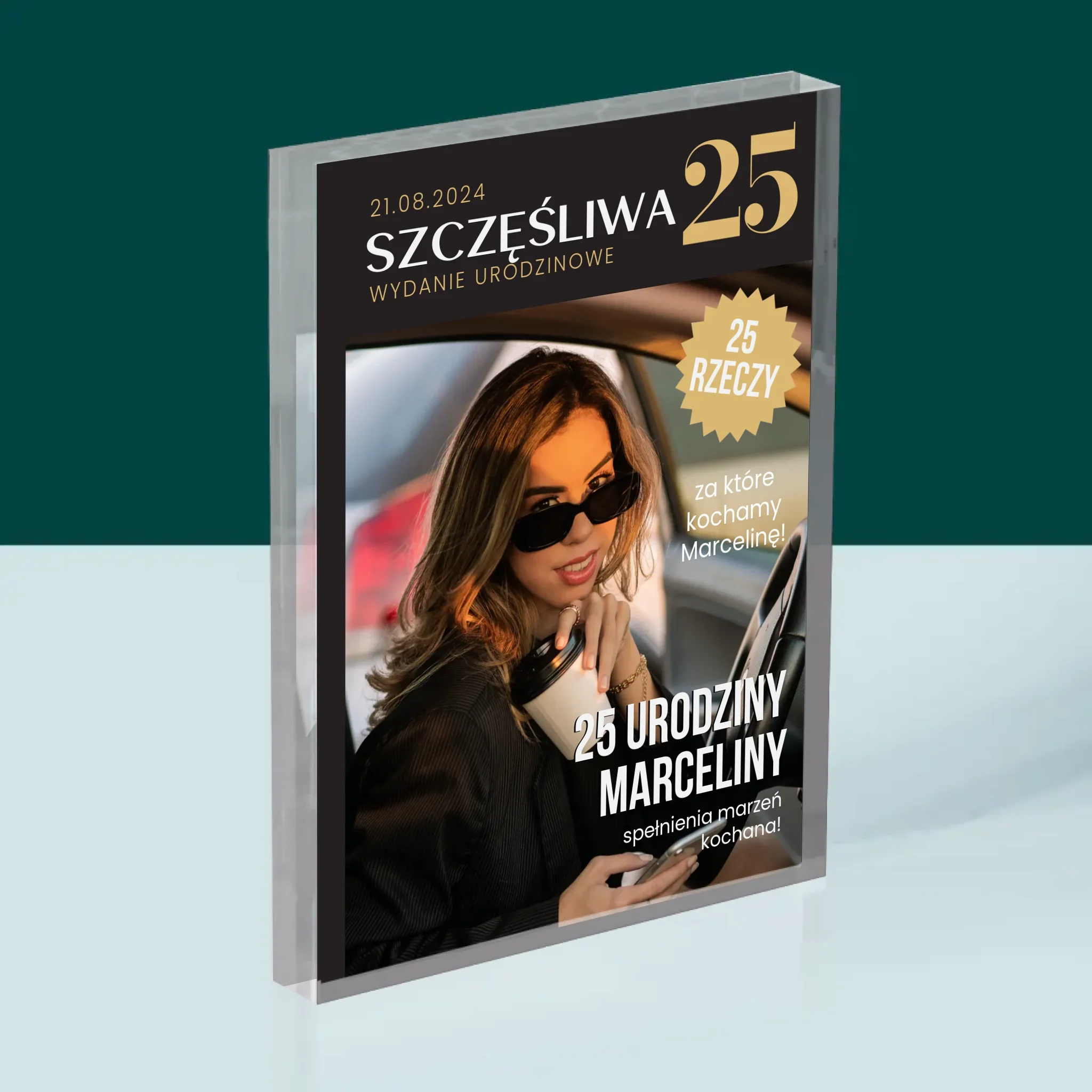 Okładka Magazynu: Szczęśliwa 25 - Blok Akrylowy