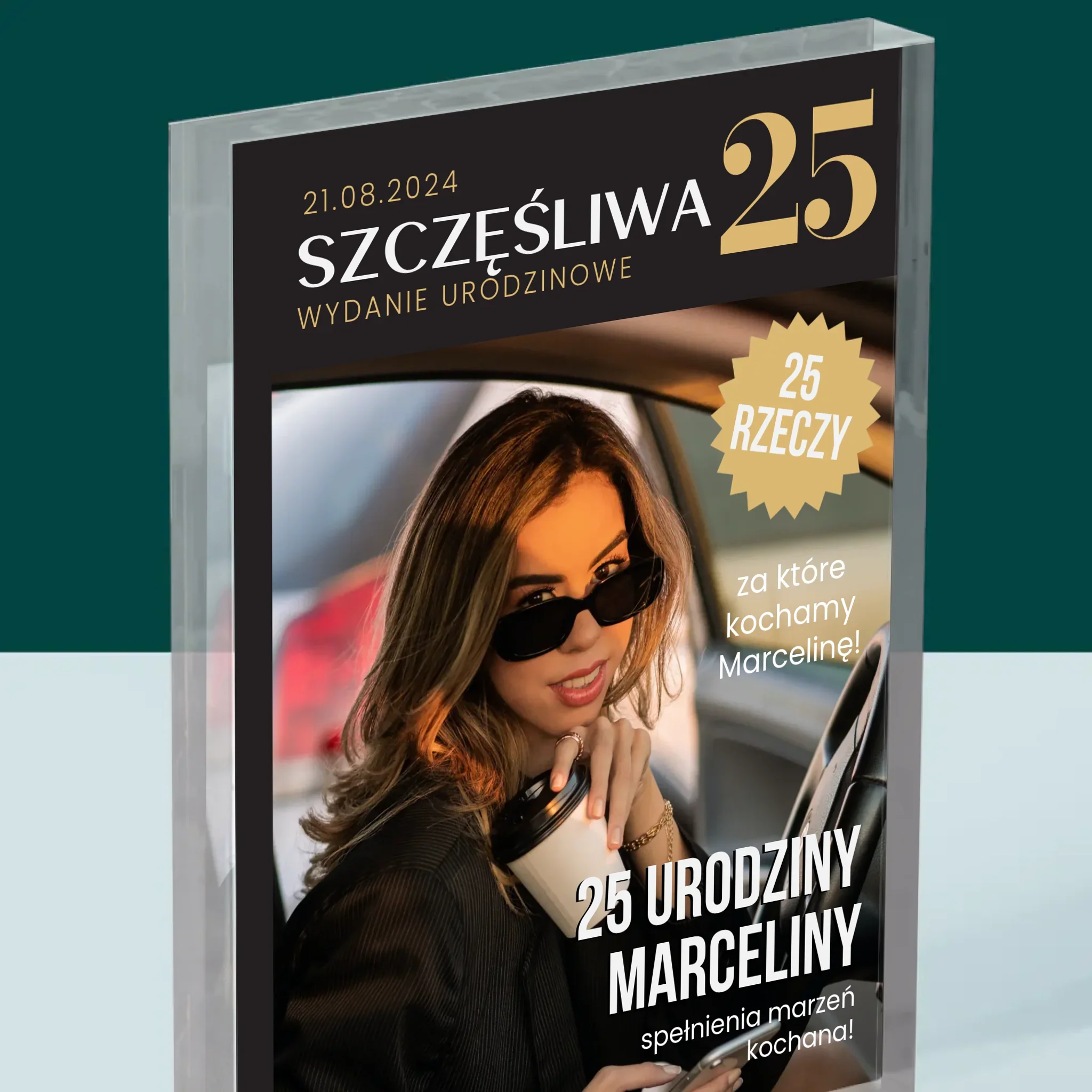 Okładka Magazynu: Szczęśliwa 25 - Blok Akrylowy - Image 2