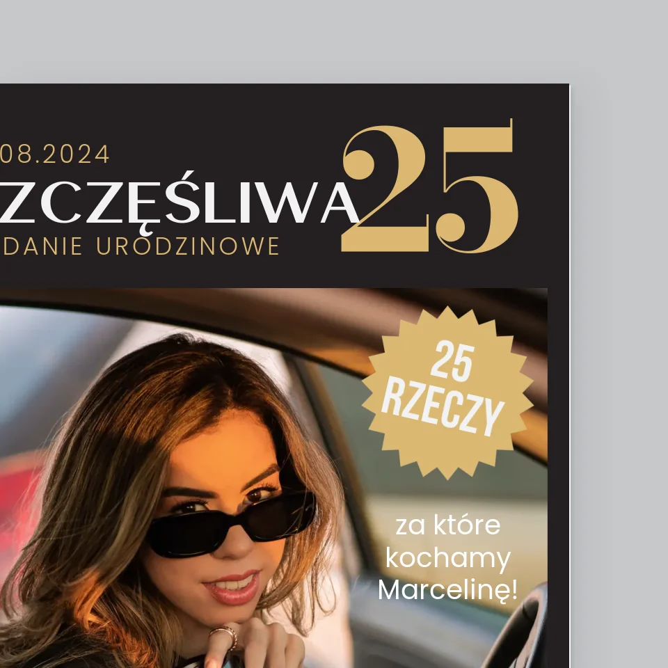 Okładka Magazynu: Szczęśliwa 25 - Wydruk Obramowany - Image 3