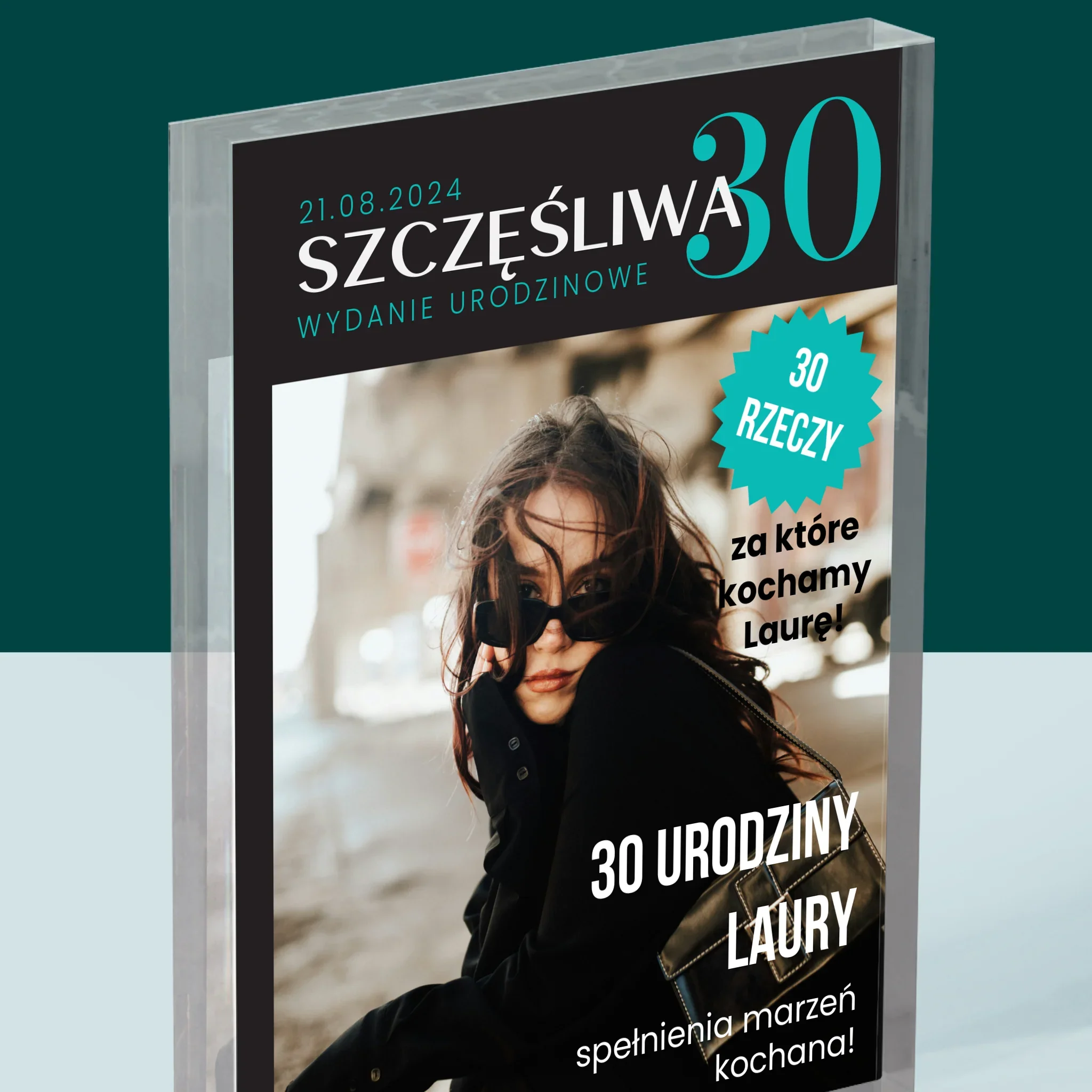 Okładka Magazynu: Szczęśliwa 30 - Blok Akrylowy - Image 2