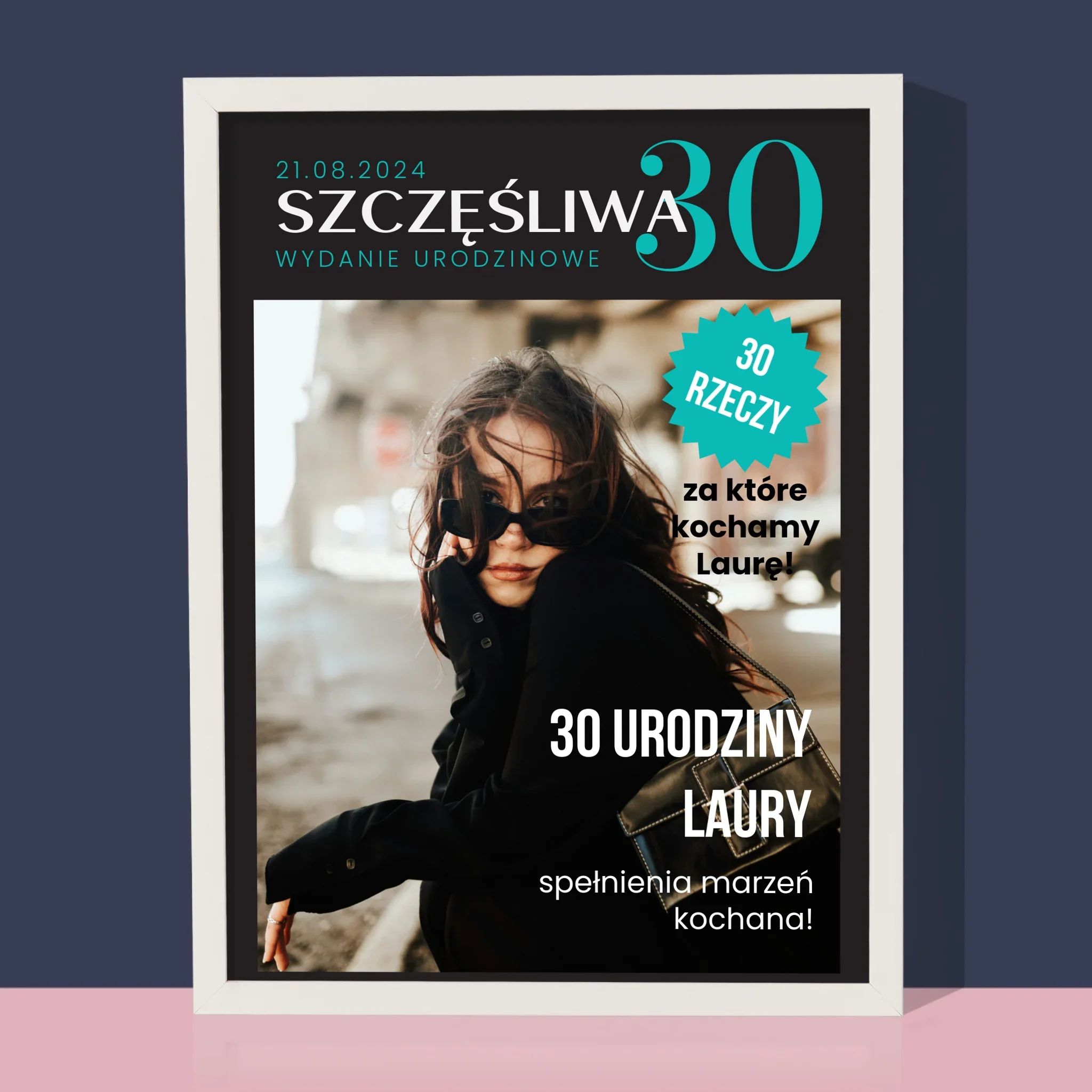 Okładka Magazynu: Szczęśliwa 30 - Wydruk Obramowany - Image 4