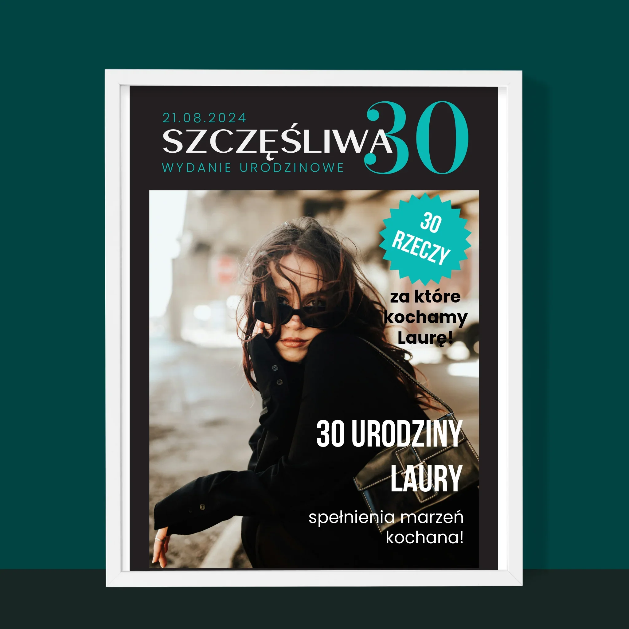 Okładka Magazynu: Szczęśliwa 30 - Wydruk Obramowany - Image 6