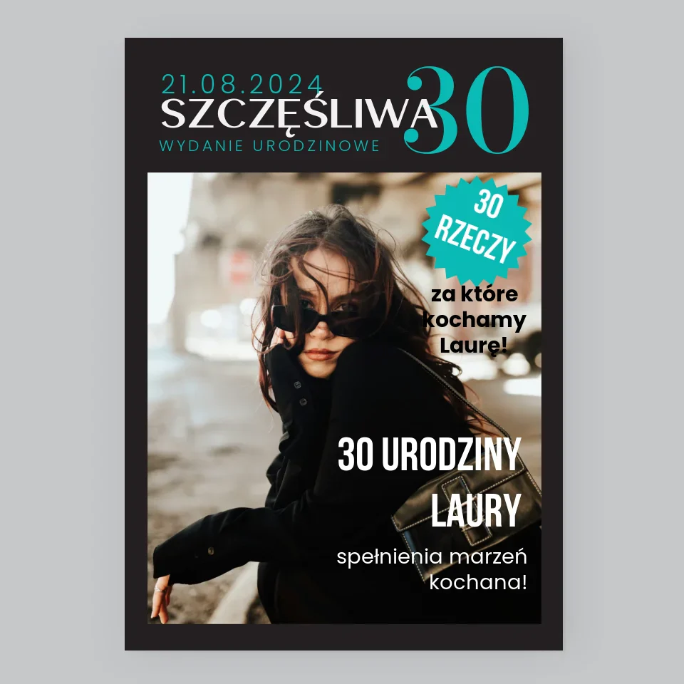 Okładka Magazynu: Szczęśliwa 30 - Wydruk Obramowany - Image 8