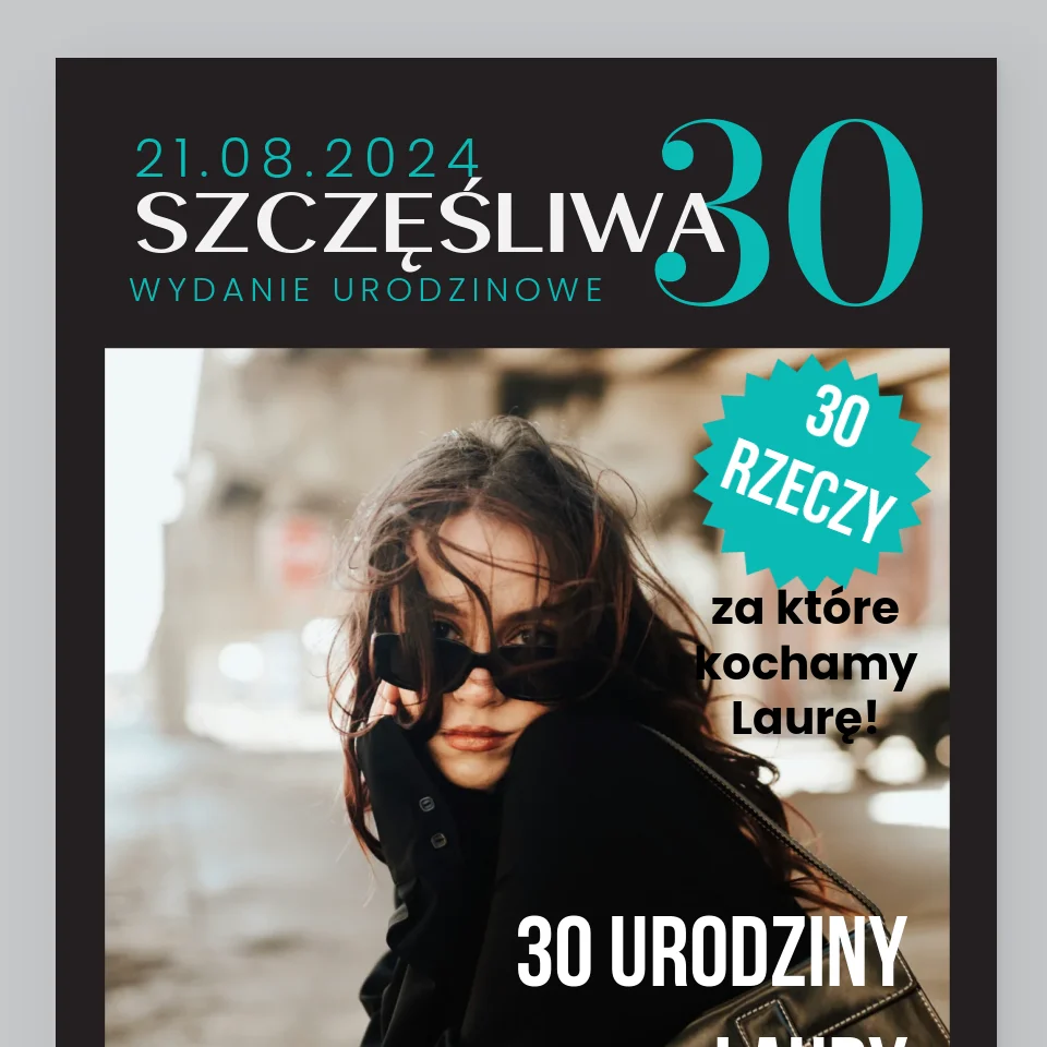 Okładka Magazynu: Szczęśliwa 30 - Wydruk Obramowany - Image 9