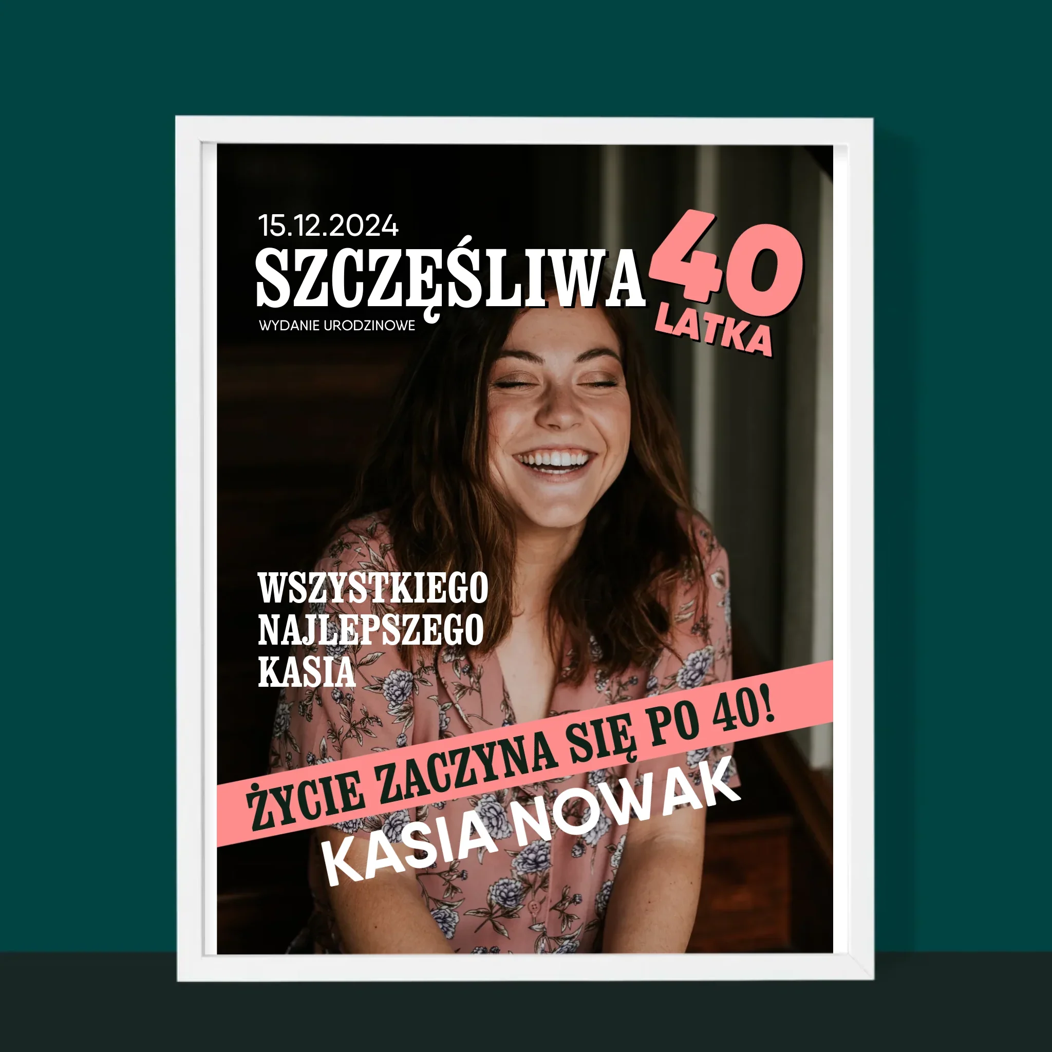 Okładka Magazynu: Szczęśliwa 40-Latka - Wydruk Obramowany - Image 6