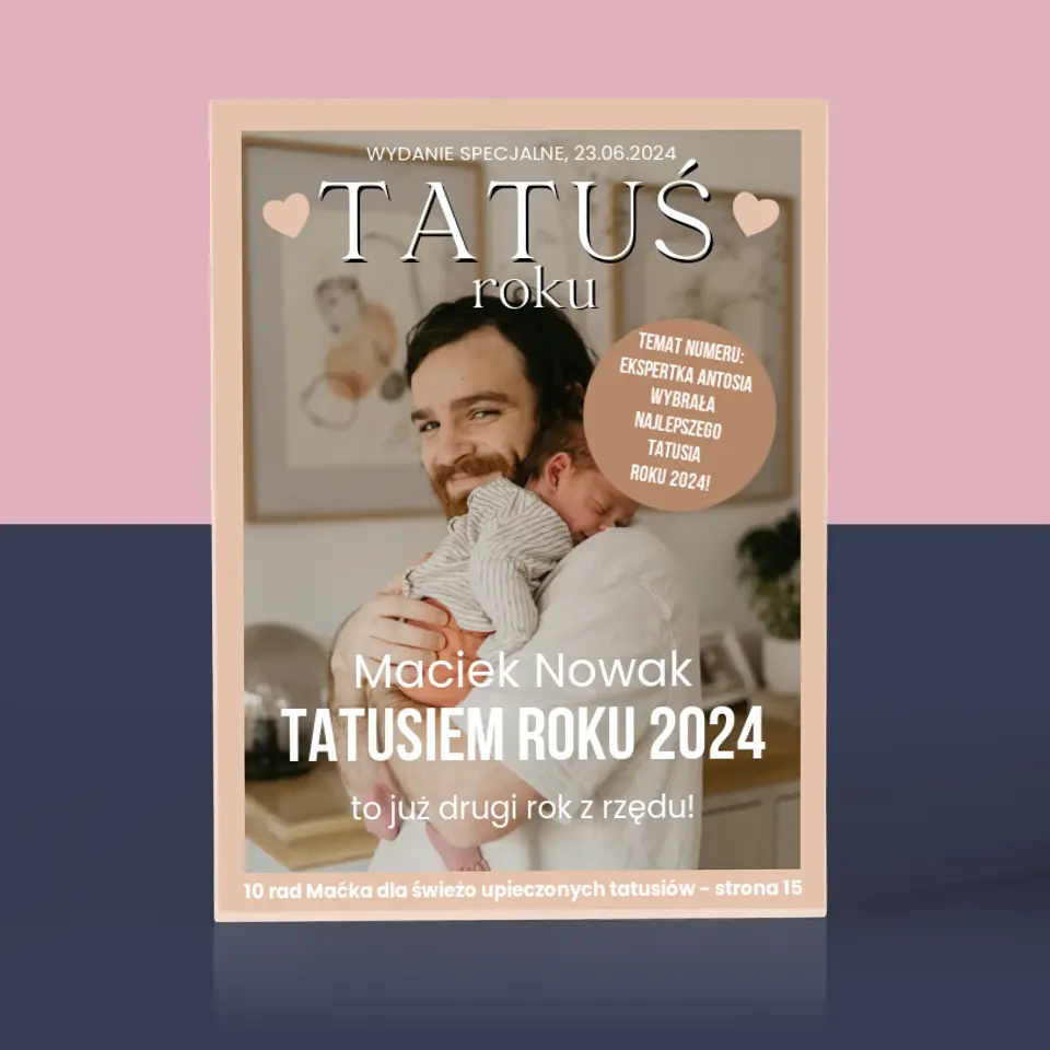 Okładka Magazynu: Tatuś Roku - Blok Akrylowy z Nadrukiem - Image 7