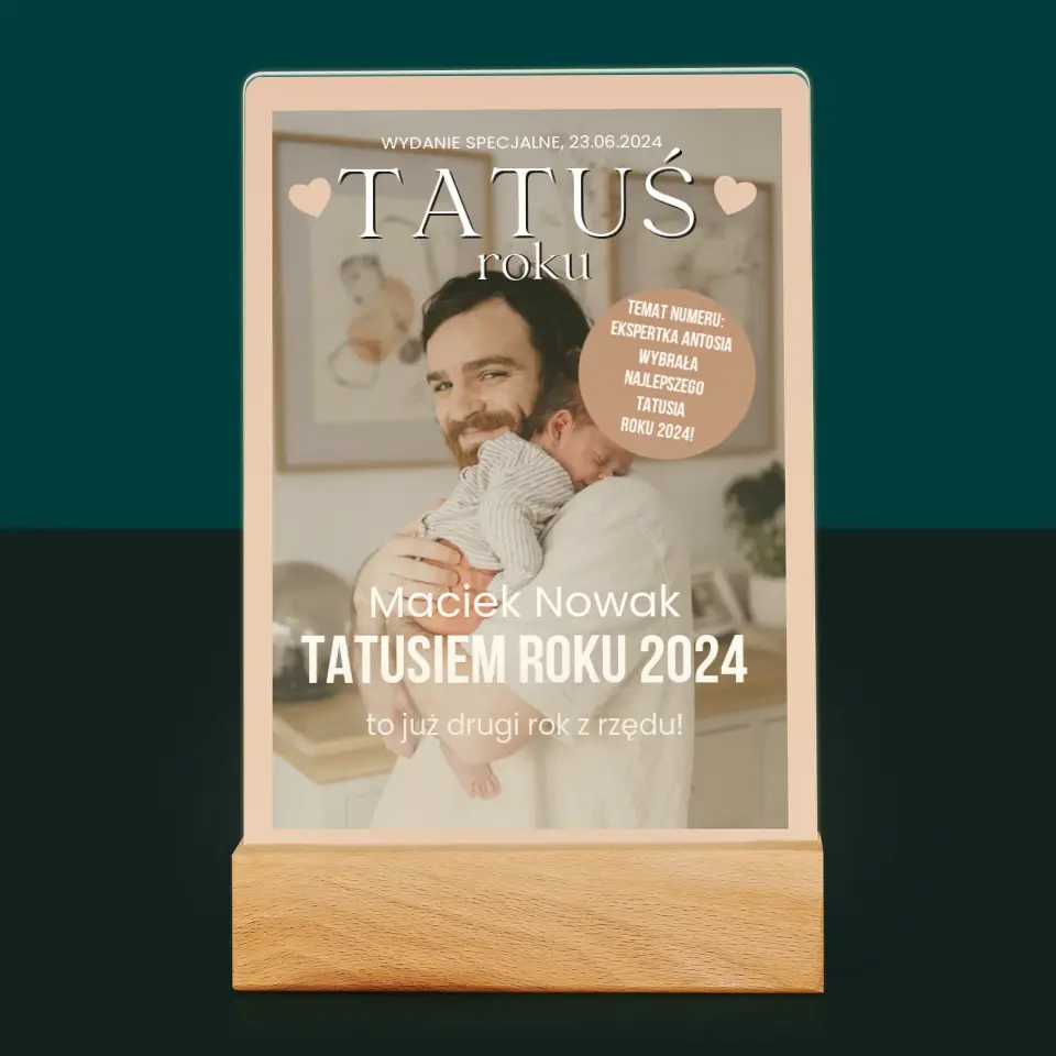Okładka Magazynu: Tatuś Roku - Wydruk Na Szkle Akrylowym - Image 7