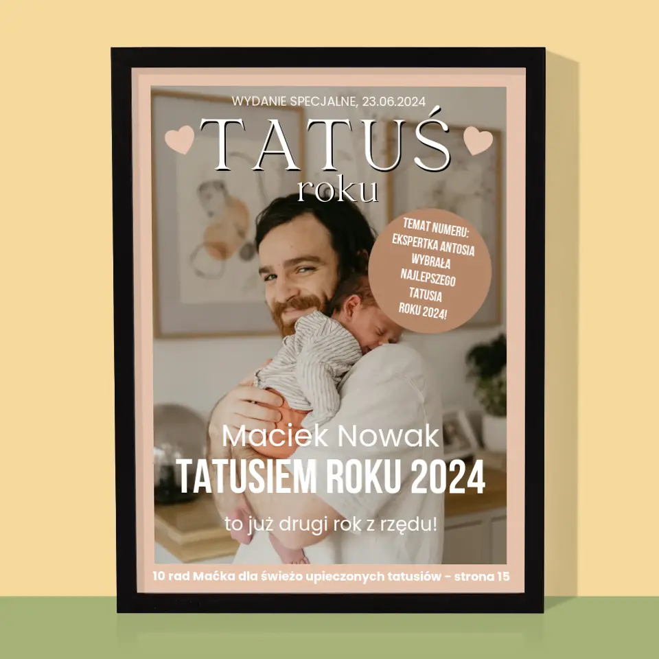 Okładka Magazynu: Tatuś Roku - Wydruk Obramowany - Image 5