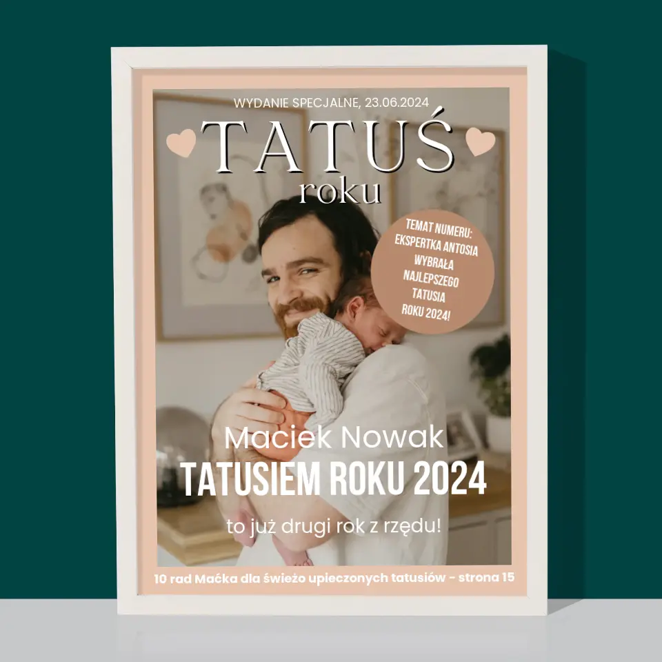 Okładka Magazynu: Tatuś Roku - Wydruk Obramowany - Image 8