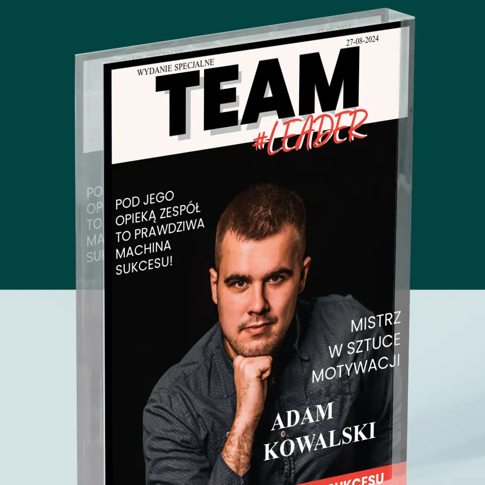 Okładka Magazynu: Team Leader - Blok Akrylowy - Image 2