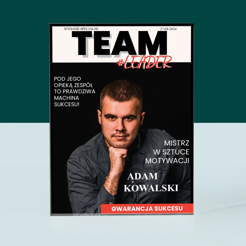 Okładka Magazynu: Team Leader - Blok Akrylowy - Image 3
