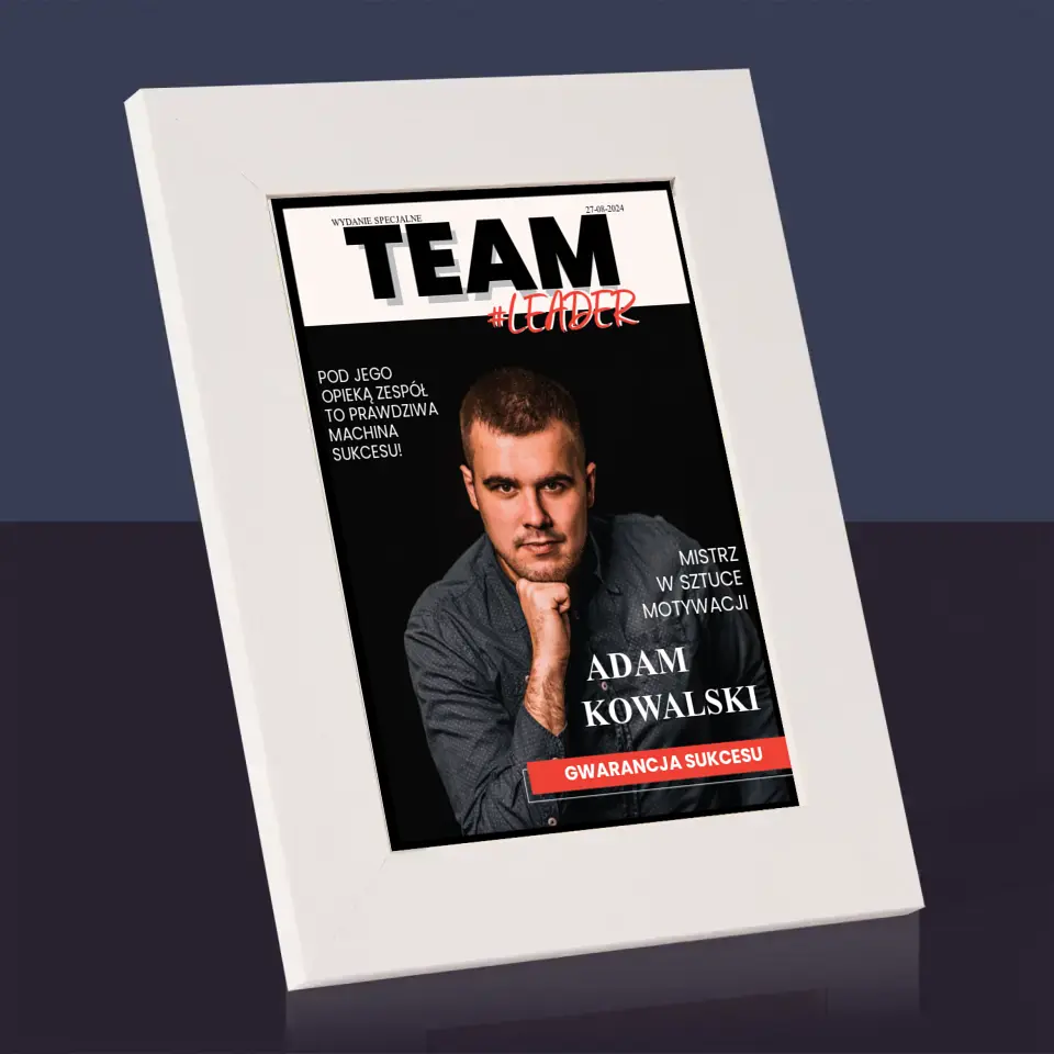 Okładka Magazynu: Team Leader - Ramka Na Zdjęcie