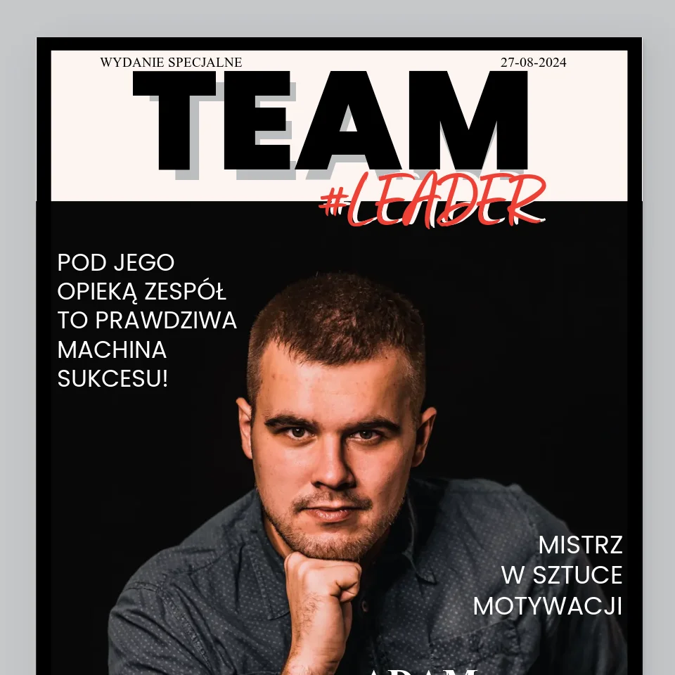 Okładka Magazynu: Team Leader - Wydruk Obramowany - Image 2