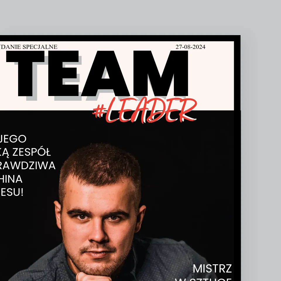 Okładka Magazynu: Team Leader - Wydruk Obramowany - Image 3