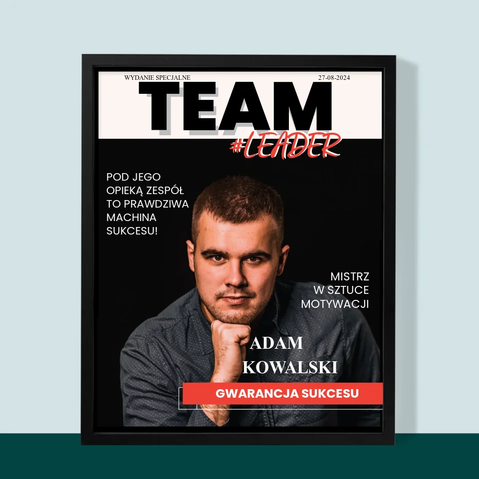 Okładka Magazynu: Team Leader - Wydruk Obramowany - Image 9