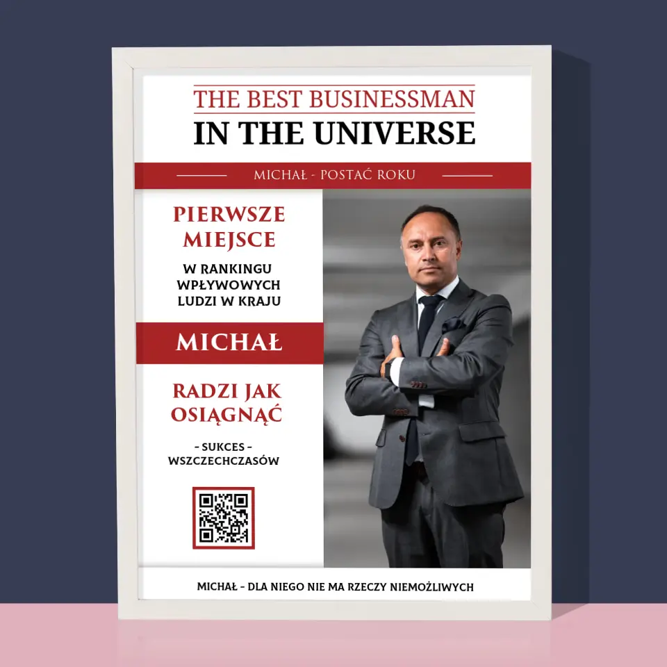 Okładka Magazynu: The Best Buisnessman In The Universe - Wydruk Obramowany - Image 8