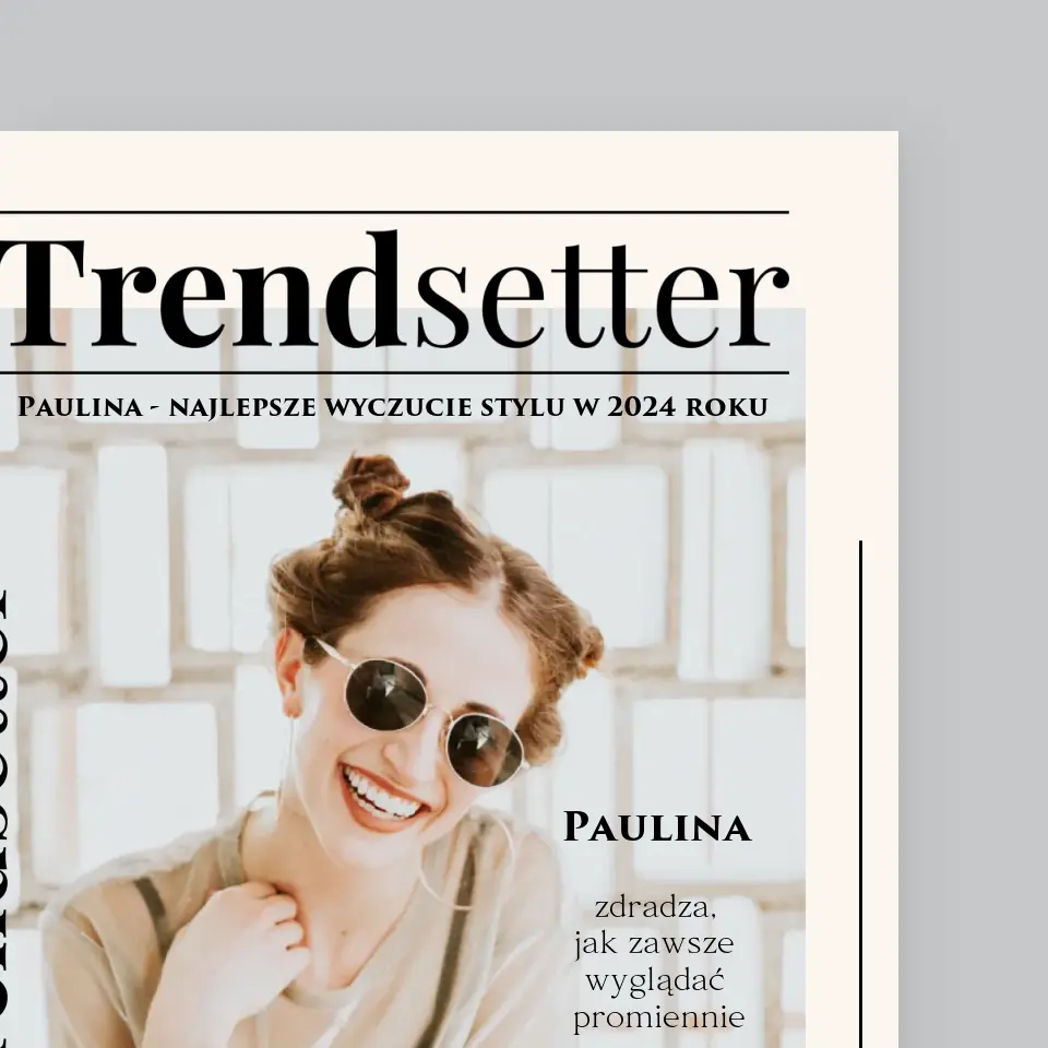Okładka Magazynu: Trendsetter - Wydruk Obramowany - Image 3