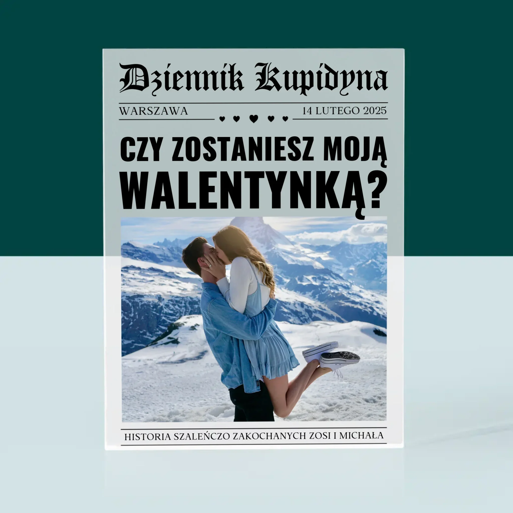 Okładka Magazynu: Walentynkowa Gazeta - Blok Akrylowy z Nadrukiem - Image 3