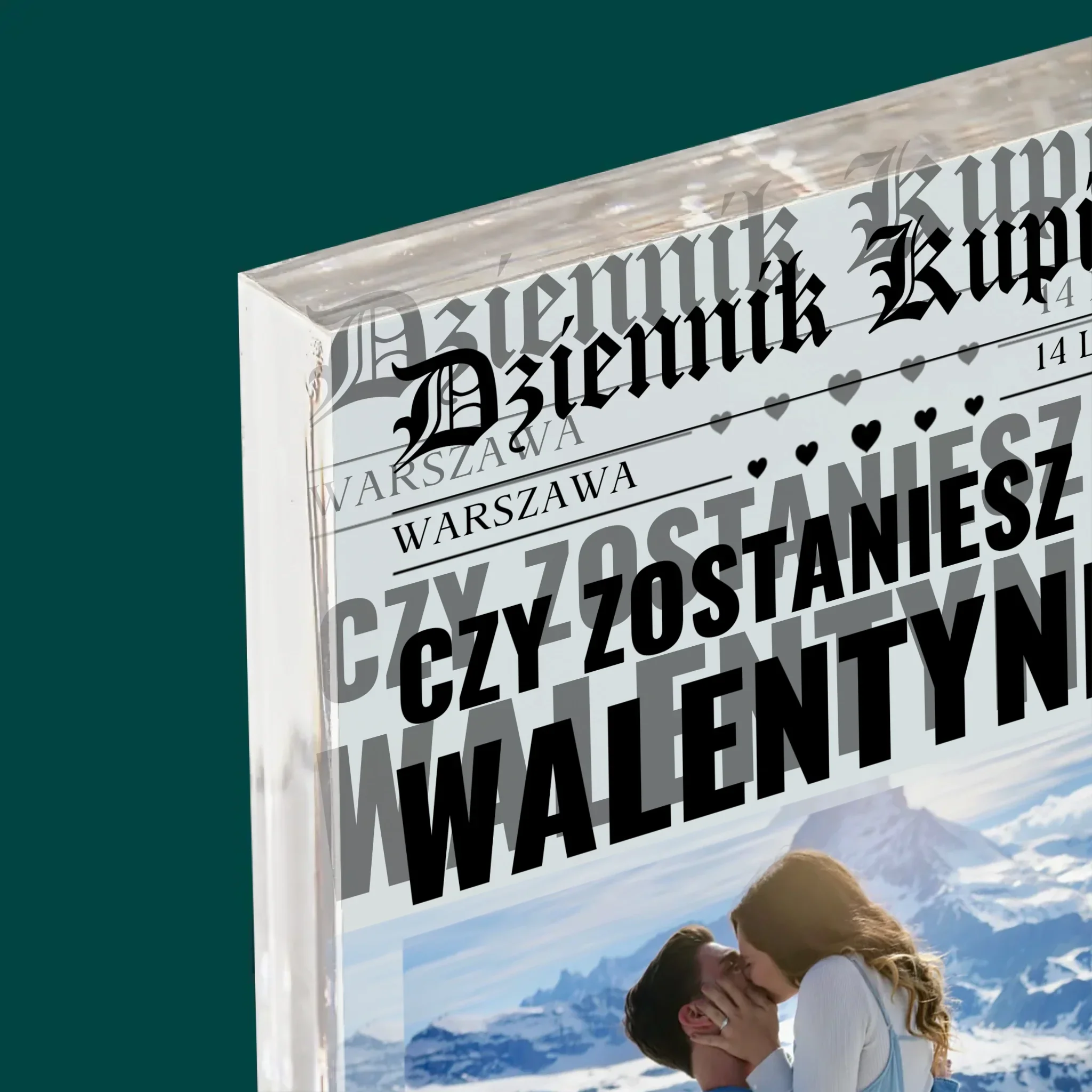 Okładka Magazynu: Walentynkowa Gazeta - Blok Akrylowy z Nadrukiem - Image 4