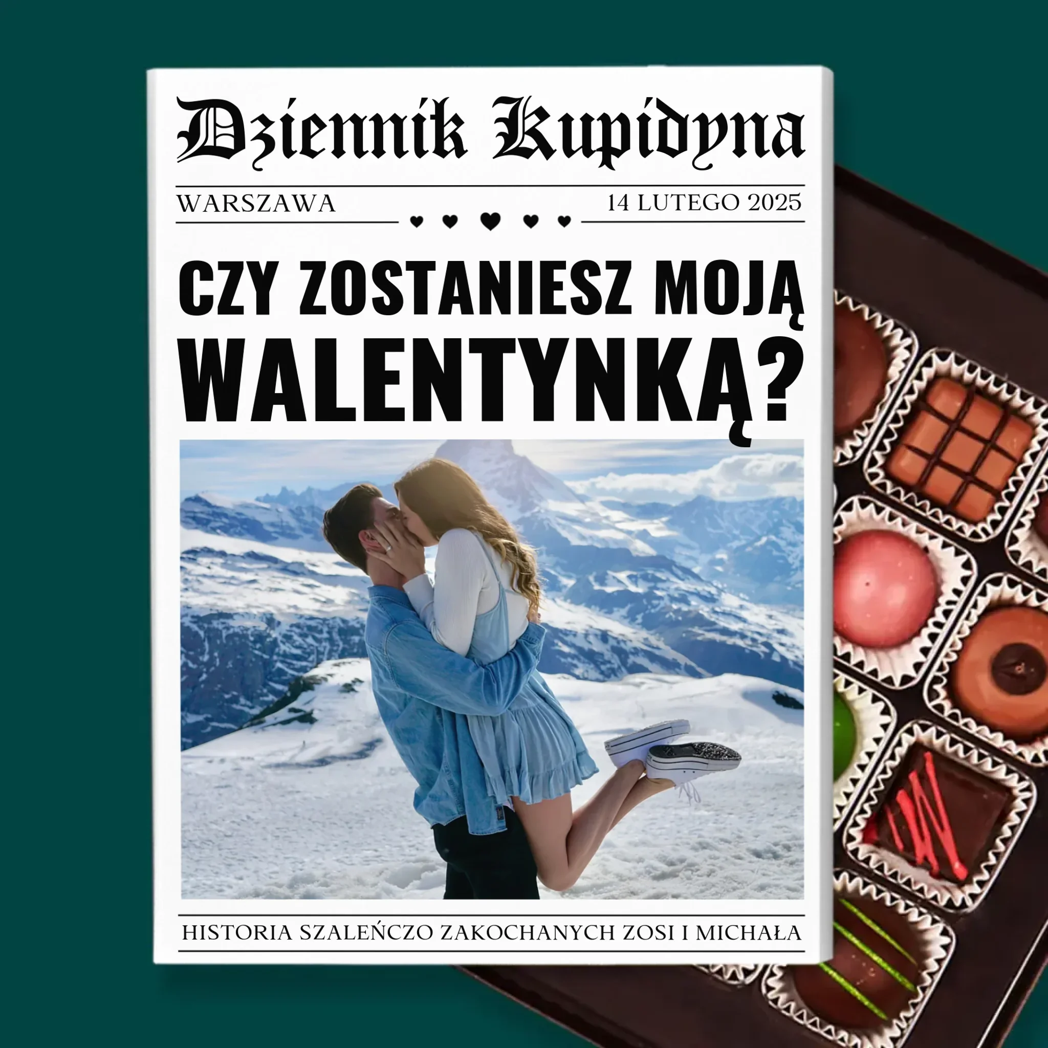 Okładka Magazynu: Walentynkowa Gazeta - Personalizowane Praliny - Image 2