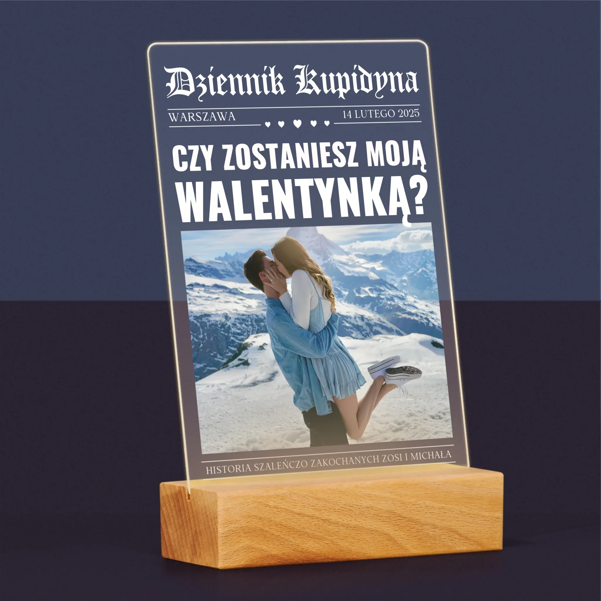 Okładka Magazynu: Walentynkowa Gazeta - Wydruk Na Szkle Akrylowym - Image 5