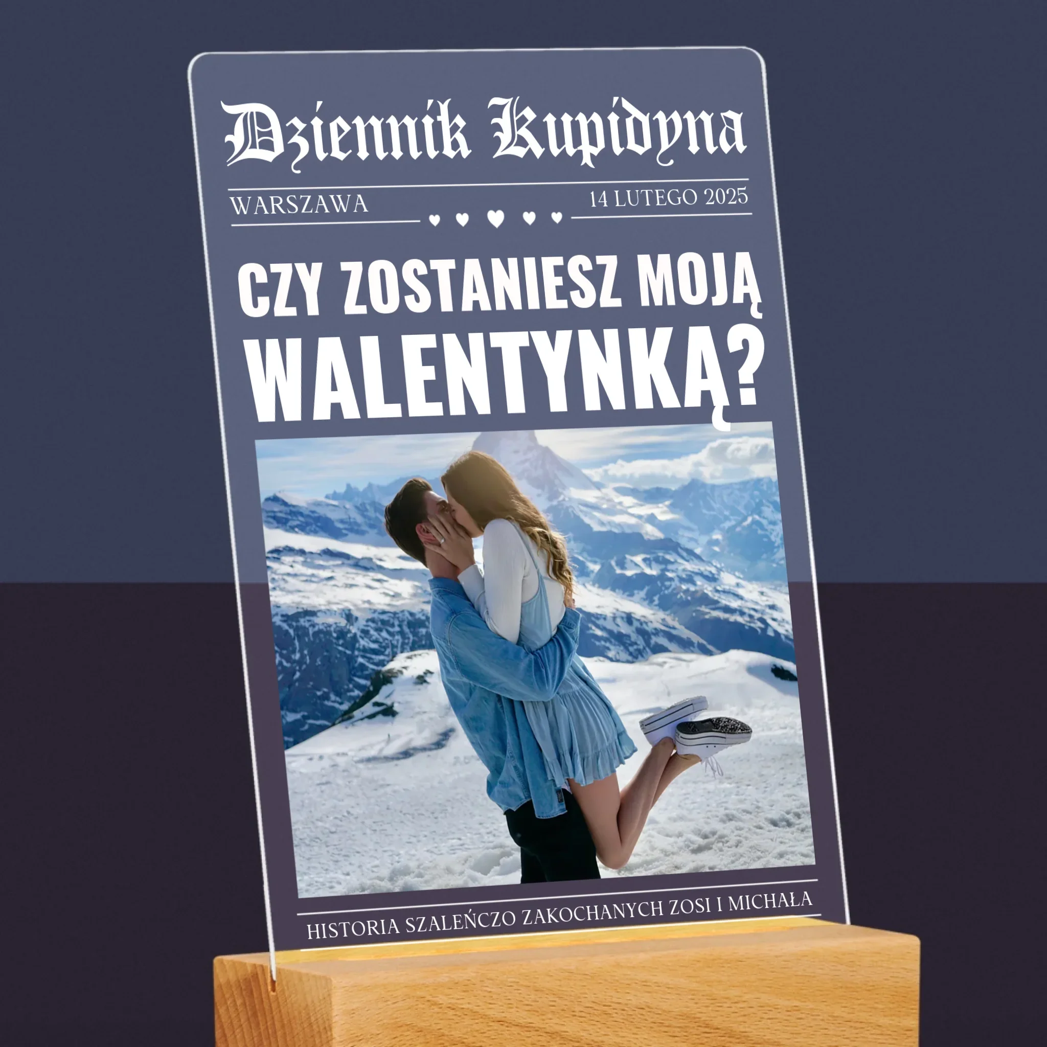Okładka Magazynu: Walentynkowa Gazeta - Wydruk Na Szkle Akrylowym - Image 6