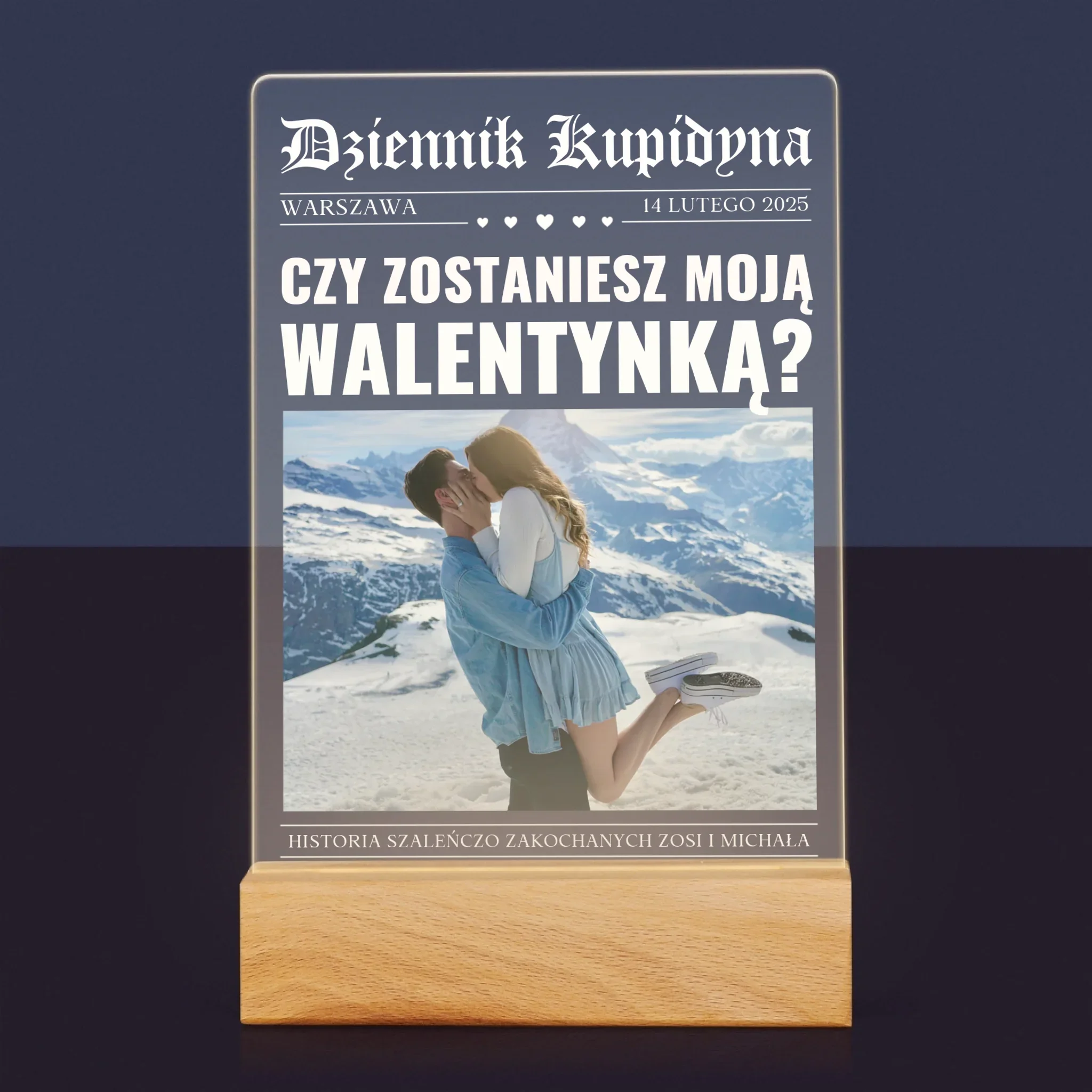 Okładka Magazynu: Walentynkowa Gazeta - Wydruk Na Szkle Akrylowym - Image 7