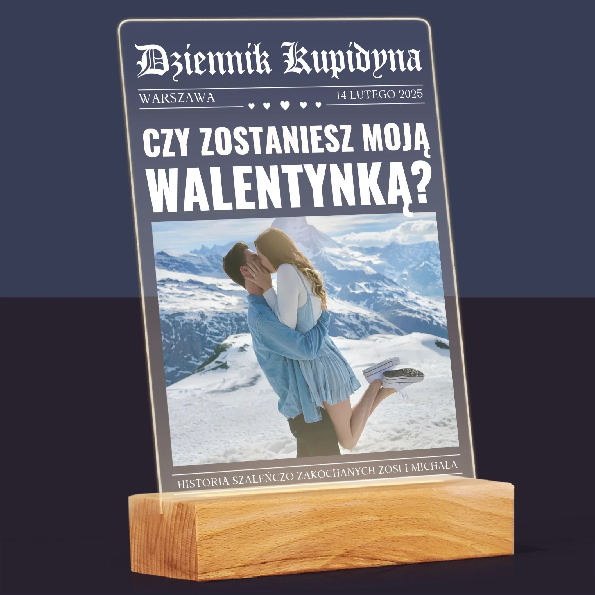 Okładka Magazynu: Walentynkowa Gazeta - Wydruk Na Szkle Akrylowym - Image 8