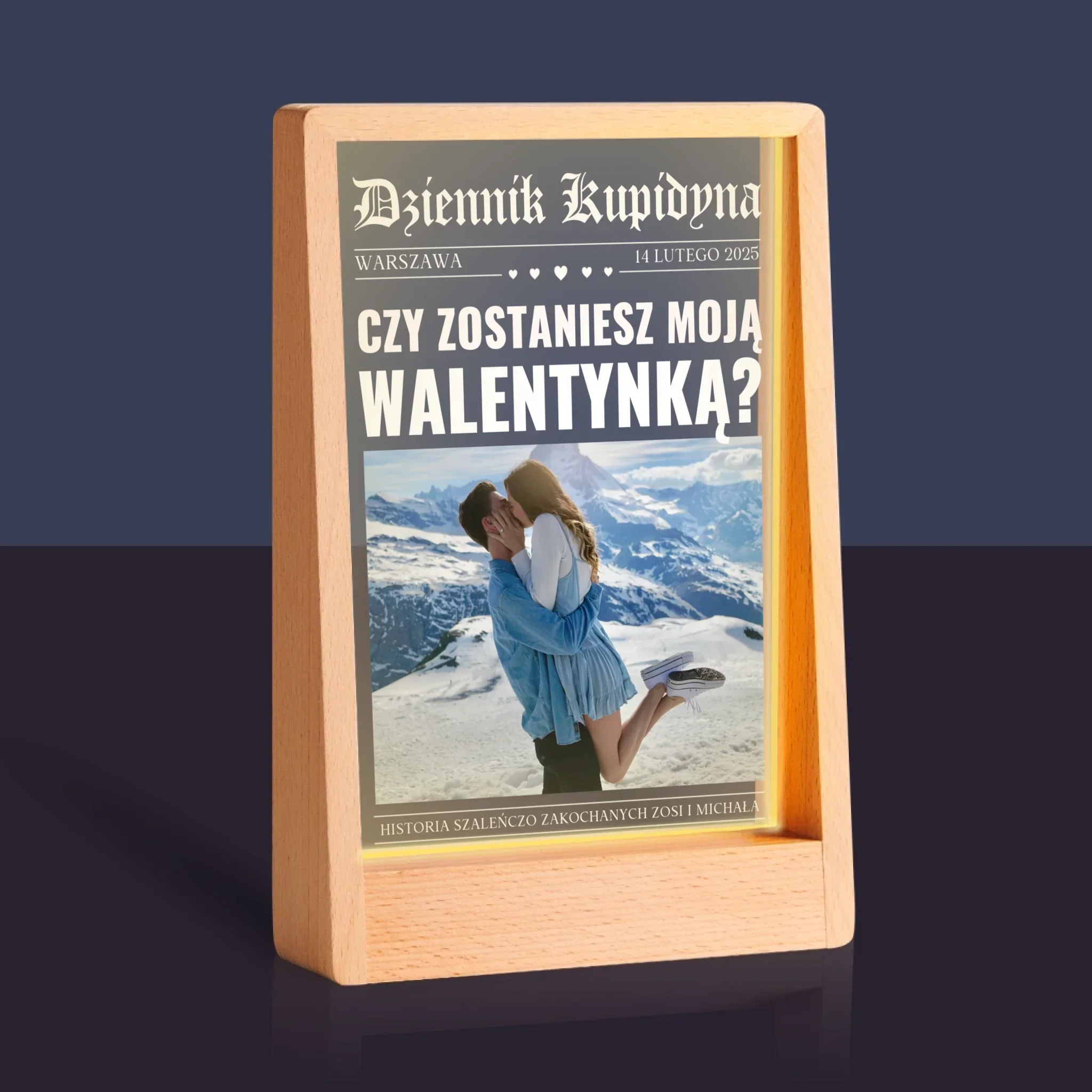 Okładka Magazynu: Walentynkowa Gazeta - Wydruk Na Szkle Akrylowym - Image 9
