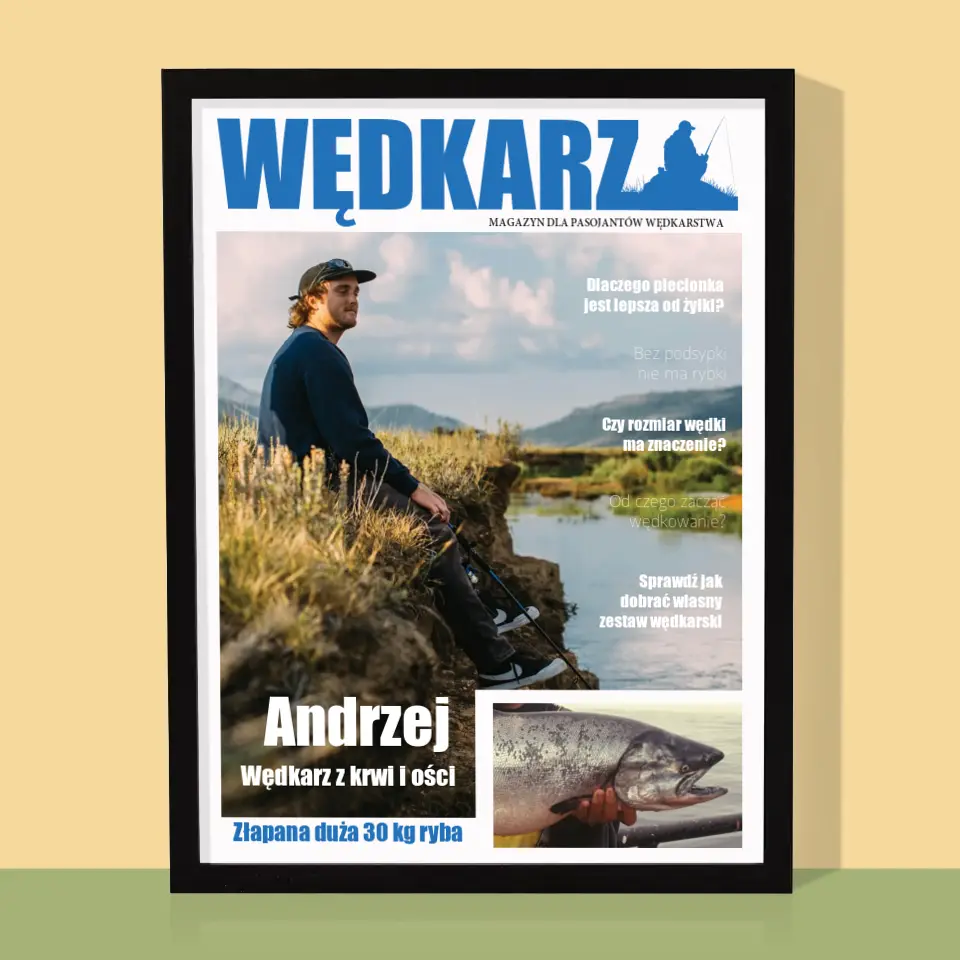 Okładka Magazynu: Wędkarz - Wydruk Obramowany - Image 5