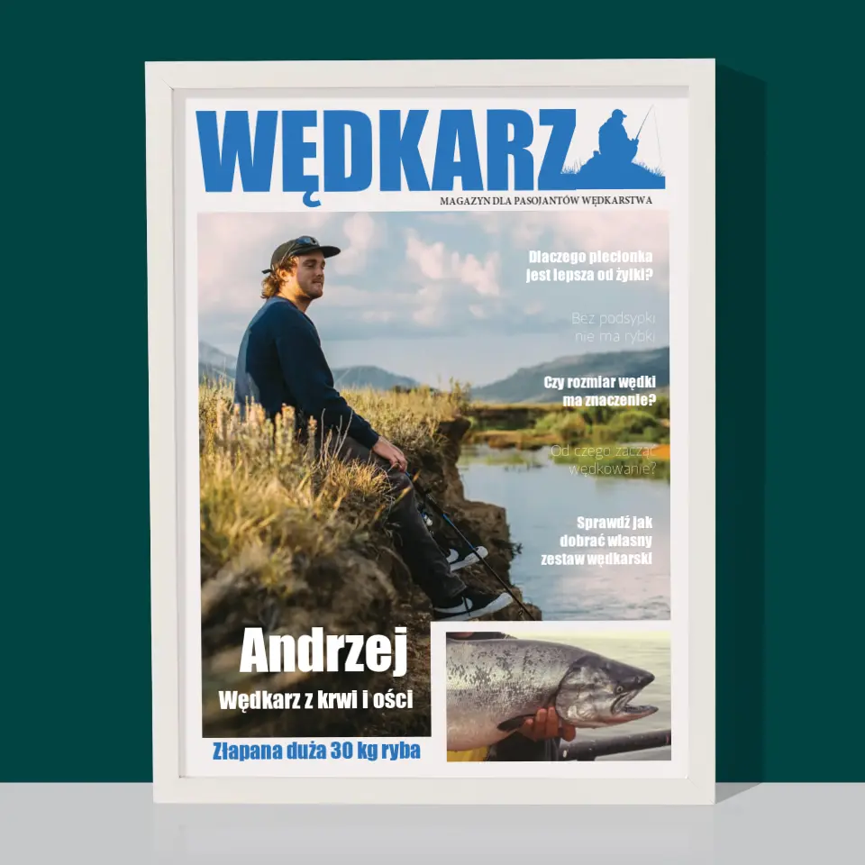 Okładka Magazynu: Wędkarz - Wydruk Obramowany - Image 8
