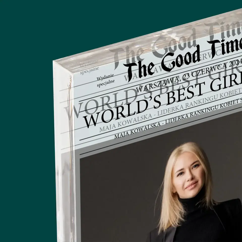Okładka Magazynu: World’S Best Girl Boss - Blok Akrylowy - Image 4