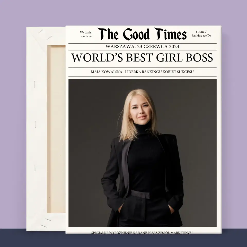Okładka Magazynu: World’S Best Girl Boss - Wydruk Obramowany - Image 11