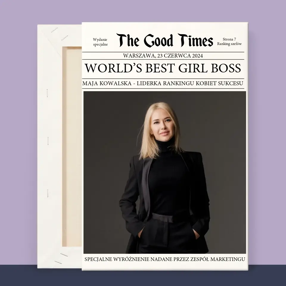 Okładka Magazynu: World’S Best Girl Boss - Wydruk Obramowany - Image 12