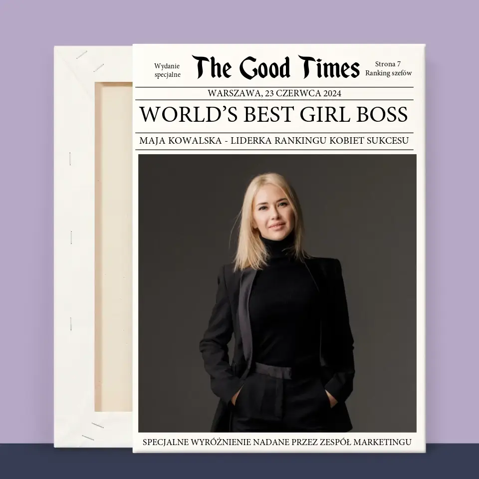 Okładka Magazynu: World’S Best Girl Boss - Wydruk Obramowany - Image 13