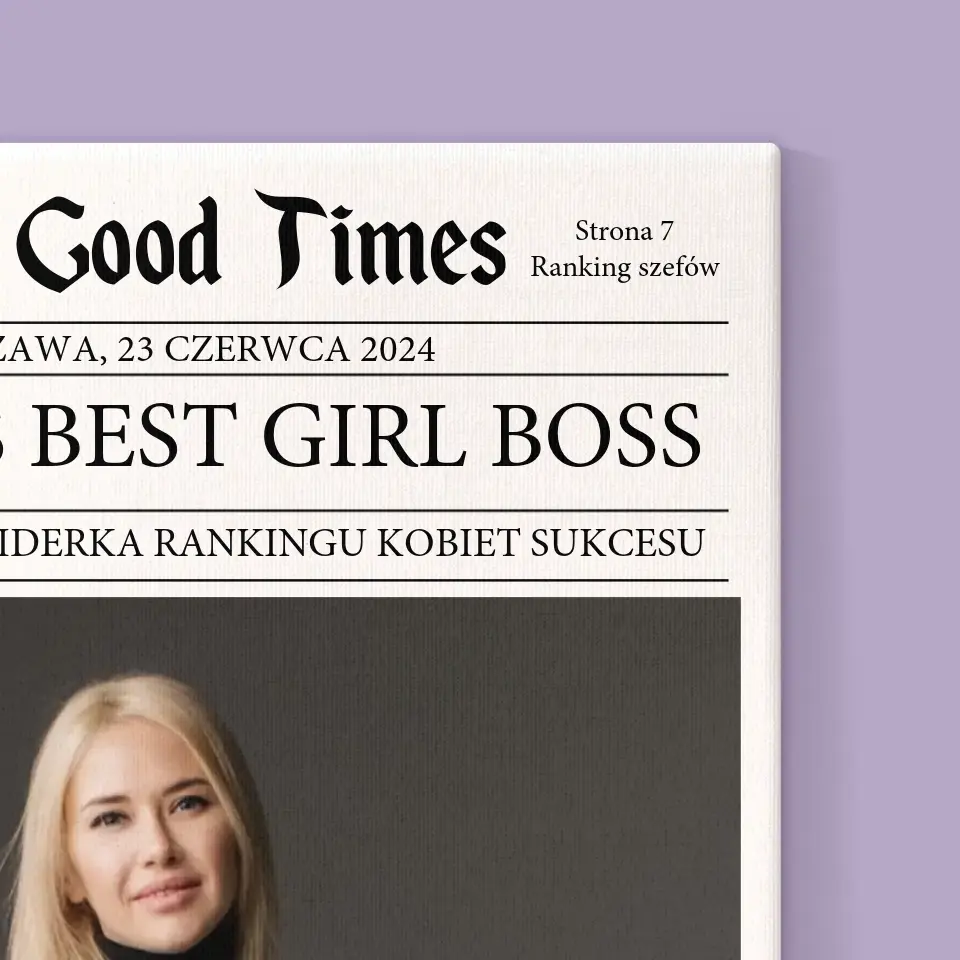 Okładka Magazynu: World’S Best Girl Boss - Wydruk Obramowany - Image 14