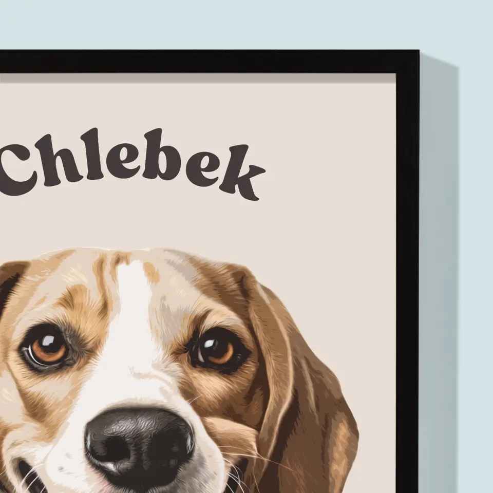 Portret Zwierzaka: Beagle - Wydruk ze Zdjęciem Zwierzaka - Image 2