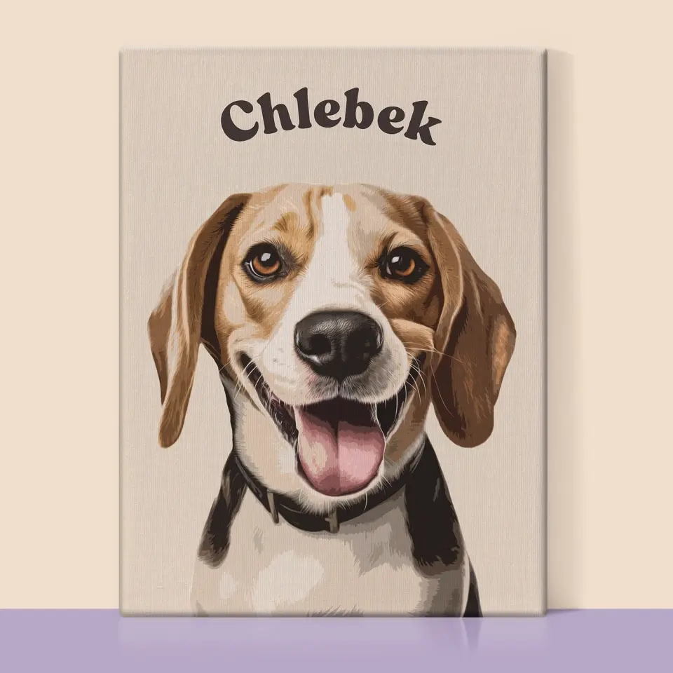 Portret Zwierzaka: Beagle - Wydruk ze Zdjęciem Zwierzaka - Image 5